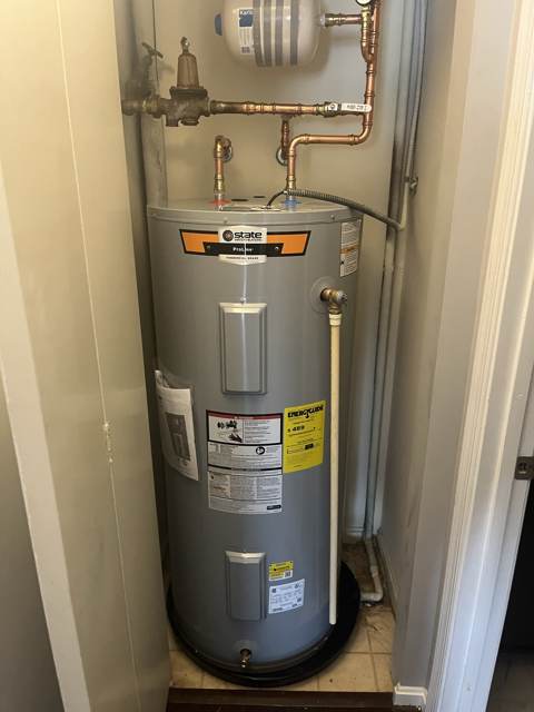 Water heater installed by Mayes Plumbing & Heating in Columbia, MD
