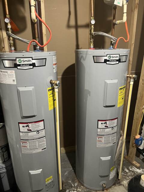 Water heater installed by Mayes Plumbing & Heating in Severn, MD